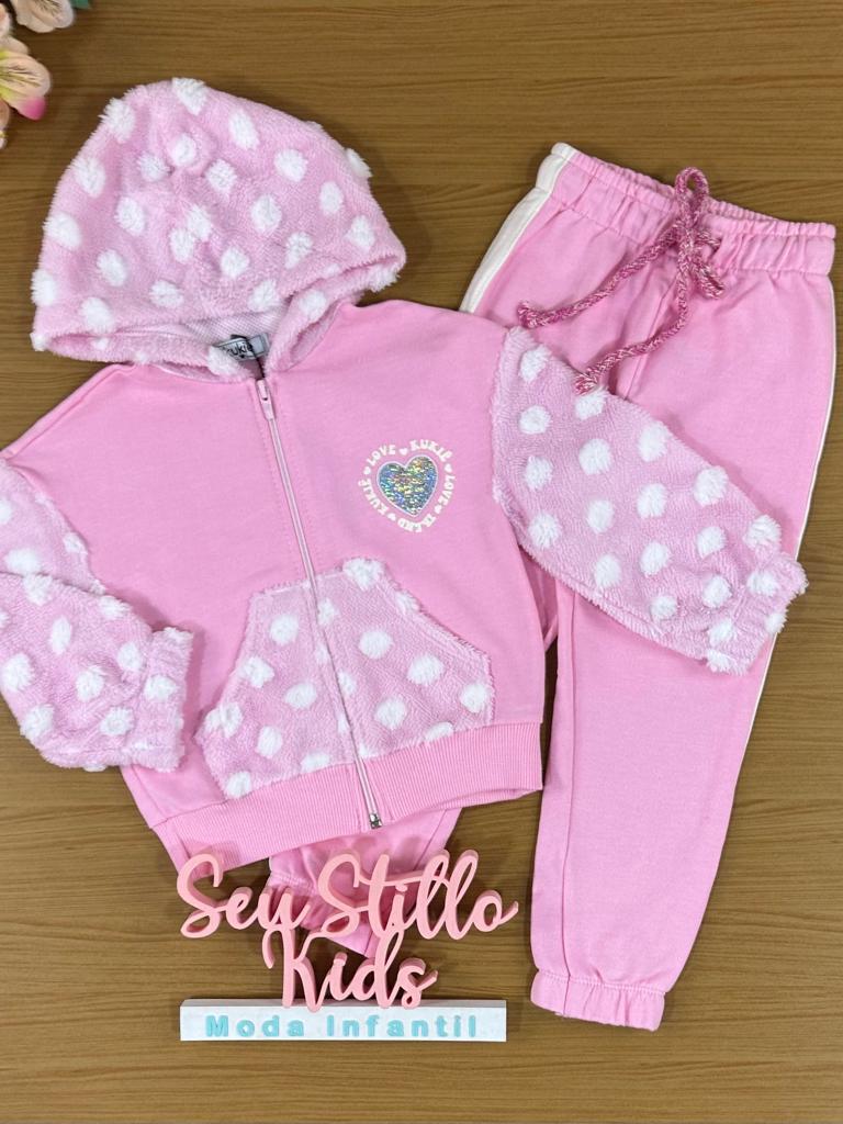 Conjunto Infantil Kukie Inverno Com Cal A E Blusa Manga Longa Cora O