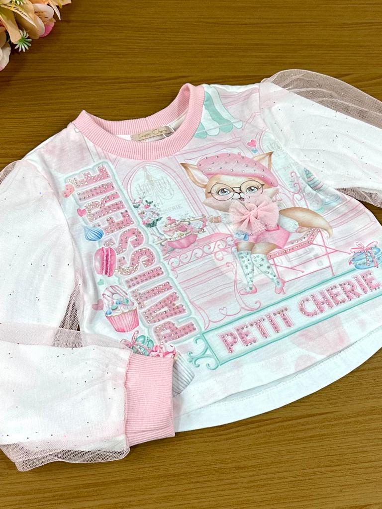 Conjunto Infantil Petit Cherie Inverno Gatinha Patisserie