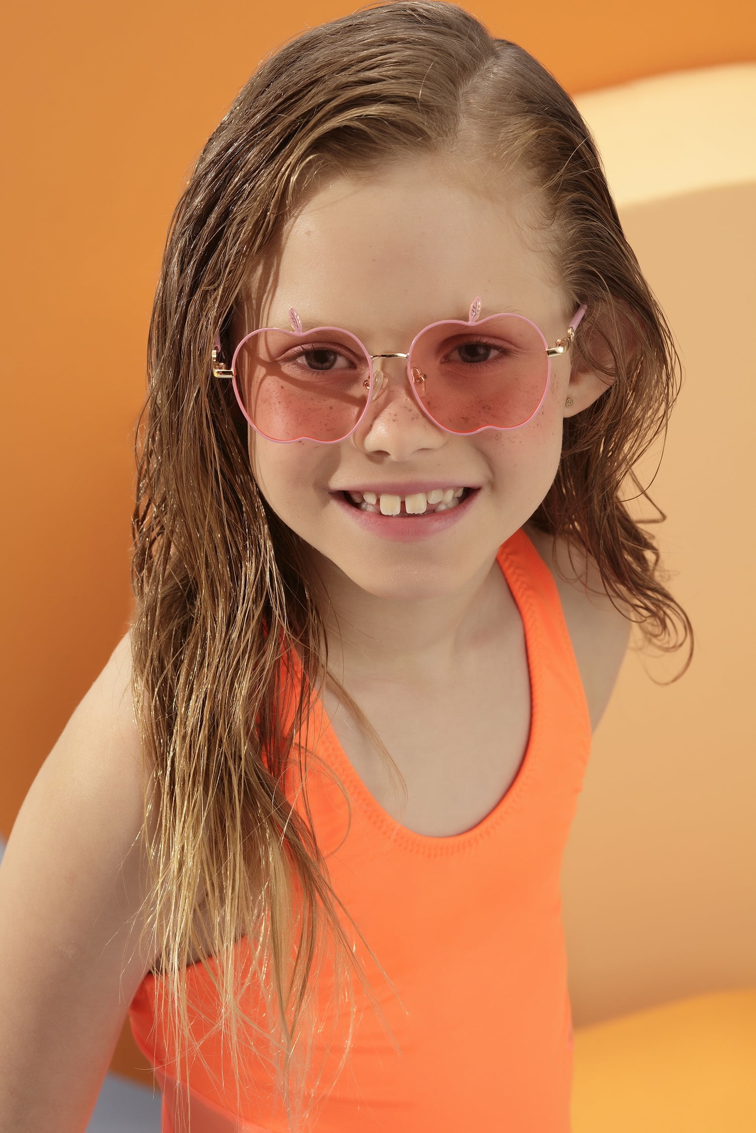 Óculos de Sol Infantil Petit Cherie Maçã Rosa