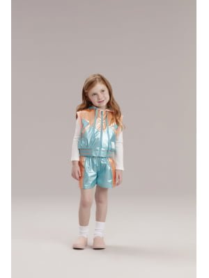Conjunto Infantil Petit Cherie Metalizado com Shorts 