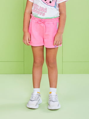 Shorts Infantil Momi Verão Rosa e Verde